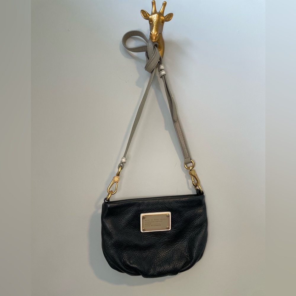 Marc Jacobs Black Leather Crossbody Bag